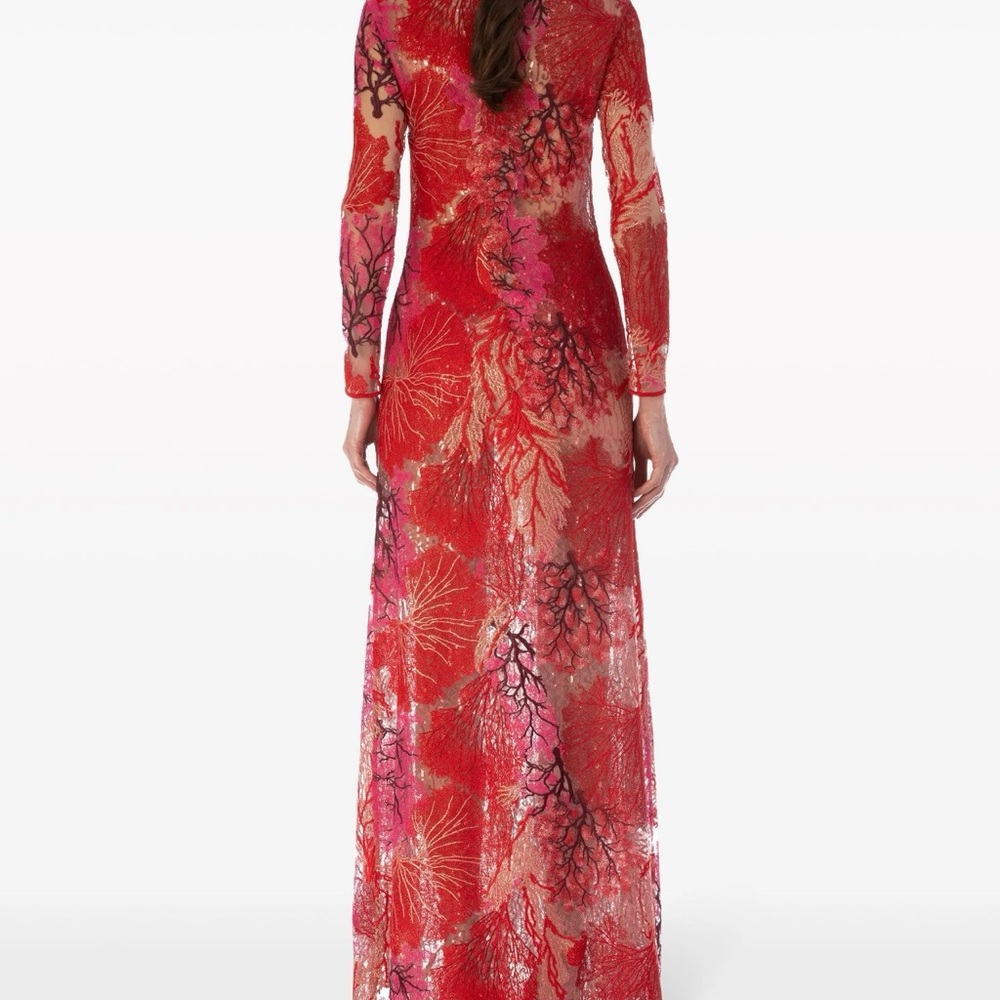 Silvia Tcherassi - Enys dress - red & pink coral reef beaded -
Size S - sold out - Picture 3 of 10